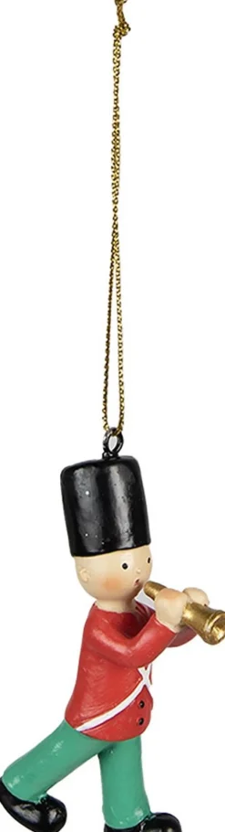 Clayre u0026 Eef Clayre & Eef Kersthanger Soldaat 8 Cm Rood Polyresin Kerstboomversiering Clearance