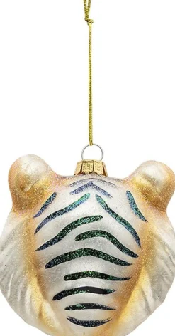 Clayre u0026 Eef Clayre & Eef Kersthanger Tijger 10X9X10 Cm Goudkleurig Glas Kerstbal Sale