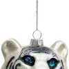 Clayre u0026 Eef Clayre & Eef Kersthanger Tijger 10X9X10 Cm Zilverkleurig Glas Kerstbal Best