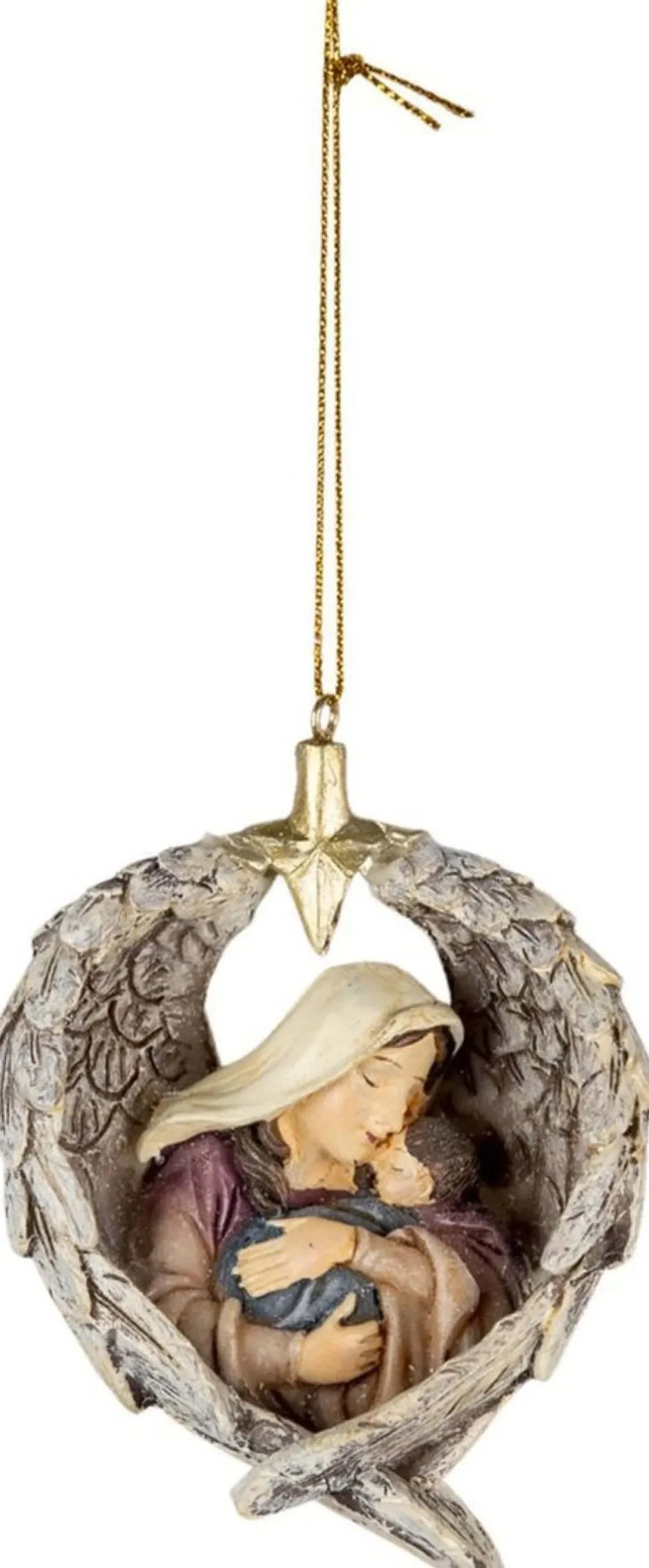 Clayre u0026 Eef Clayre & Eef Kersthanger 8X3X11 Cm Grijs Groen Kunststof Kerstbal Store