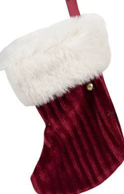 Clayre u0026 Eef Clayre & Eef Kerstsok 13 Cm Rood Synthetisch Flash Sale