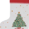 Clayre u0026 Eef Clayre & Eef Kerstsok Decoratie Kerstsok 30X40 Cm Wit Rood Katoen Kerstboom Kerstsok Hanger Clearance