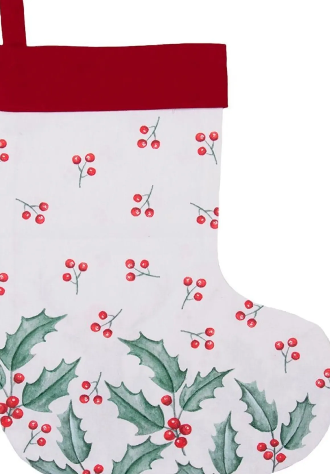 Clayre u0026 Eef Clayre & Eef Kerstsok Kerstsok 30X40 Cm Wit Rood Katoen Sale