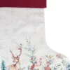 Clayre u0026 Eef Clayre & Eef Kerstsok 30X40 Cm Wit Rood Katoen Kerstsok Flash Sale
