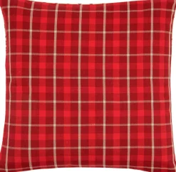Clayre u0026 Eef Clayre & Eef Kussenhoes 40X40 Cm Rood Katoen Vierkant Rendieren Sierkussenhoes Online