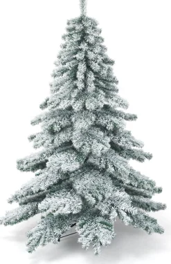 COAST™ Kunstkerstbomen^Coast - Kunstkerstboom - Met Sneeuwvlokken - Groen + Wit - 180 Cm