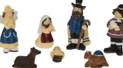 Merkloos Complete Kinder Kerststal Met Kerststal Beelden - 39 X 19 X 28 Cm - Hout/Polyresin Discount