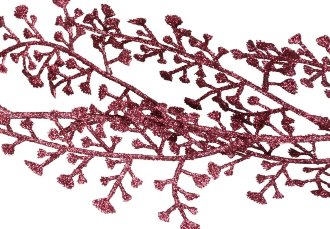 Cosy @ Home Cosy At Home Kerstboom Glitter Guirlande/Slinger - 2X - Rood - 180 Cm Cheap