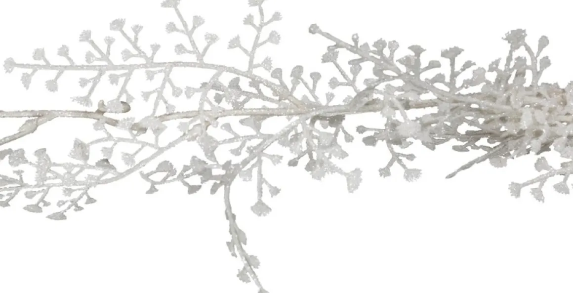 Cosy @ Home Cosy At Home Kerstboom Glitter Guirlande/Slinger - 2X - Wit - 180 Cm Best Sale