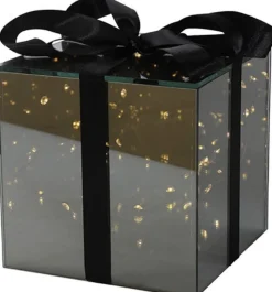Countryfield Verlichte Kerstfiguren^ Spiegelbox Kado Led Timer Elite S Grijs