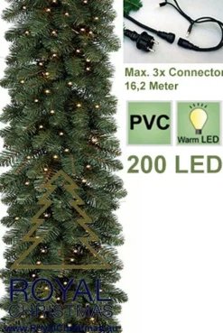 Royal Christmas Dakota Deluxe Guirlande - Lengte 540 Cm - 200 Warm Led Lampjes - Max. 3X Koppelbaar Hot