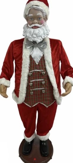 Magic Christmas Toys Dansende En Zingende Kerstman 1.5M (Met Microfoon Functie) New
