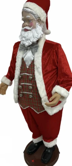 Magic Christmas Toys Dansende En Zingende Kerstman 1.5M (Met Microfoon Functie) New