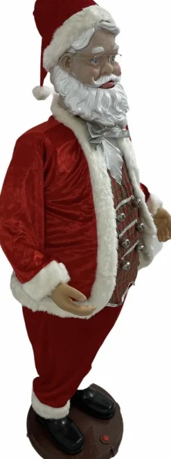 Magic Christmas Toys Dansende En Zingende Kerstman 1.5M (Met Microfoon Functie) New