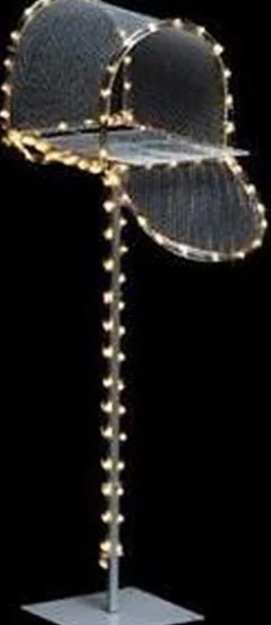 Fééric Lights and Christmas® Verlichte Kerstfiguren^3D-Brievenbus Met 50 Led-Lampjes- Hoogte 90Cm