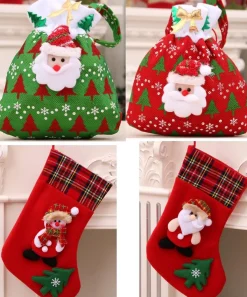 Merkloos Deardeer® Kerst Hangende Ornamenten Geschenkzakken Snoepzakjes - Kerstboomhanger, Kerstdecoratie Voor Kerstfeest Flash Sale