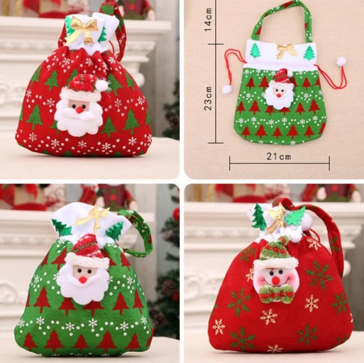 Merkloos Deardeer® Kerst Hangende Ornamenten Geschenkzakken Snoepzakjes - Kerstboomhanger, Kerstdecoratie Voor Kerstfeest Online