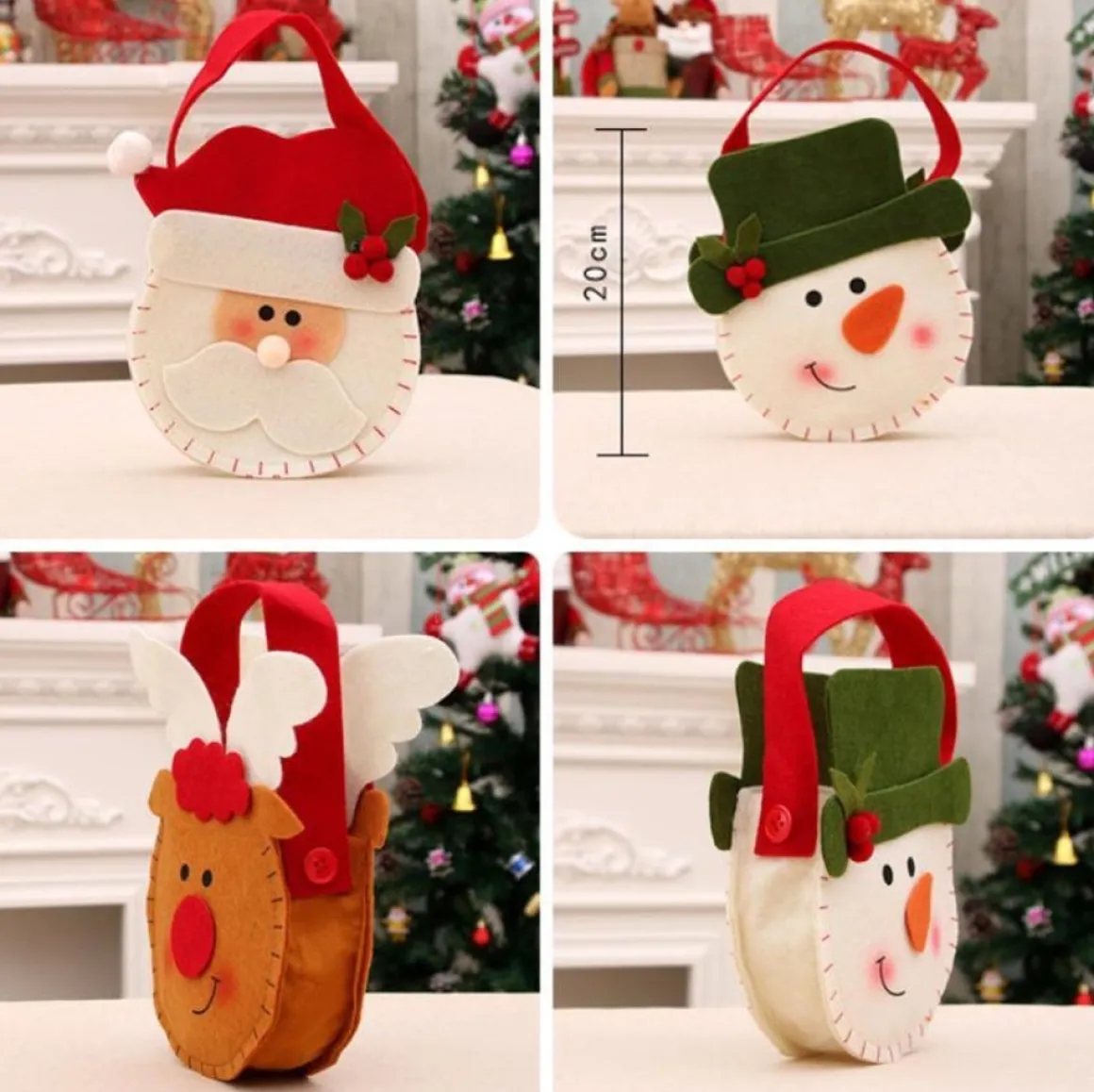 Merkloos Deardeer® Kerst Hangende Ornamenten Geschenkzakken Snoepzakjes - Kerstboomhanger, Kerstdecoratie Voor Kerstfeest Outlet