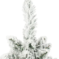 com-four Kerstboomstandaarden^Decoratieve Boom Met Decoratieve Sneeuw- En Dennentakken - Leuke Tafeldecoratie Voor De Adventstijd