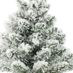 com-four Kerstboomstandaarden^Decoratieve Boom Met Decoratieve Sneeuw- En Dennentakken - Leuke Tafeldecoratie Voor De Adventstijd