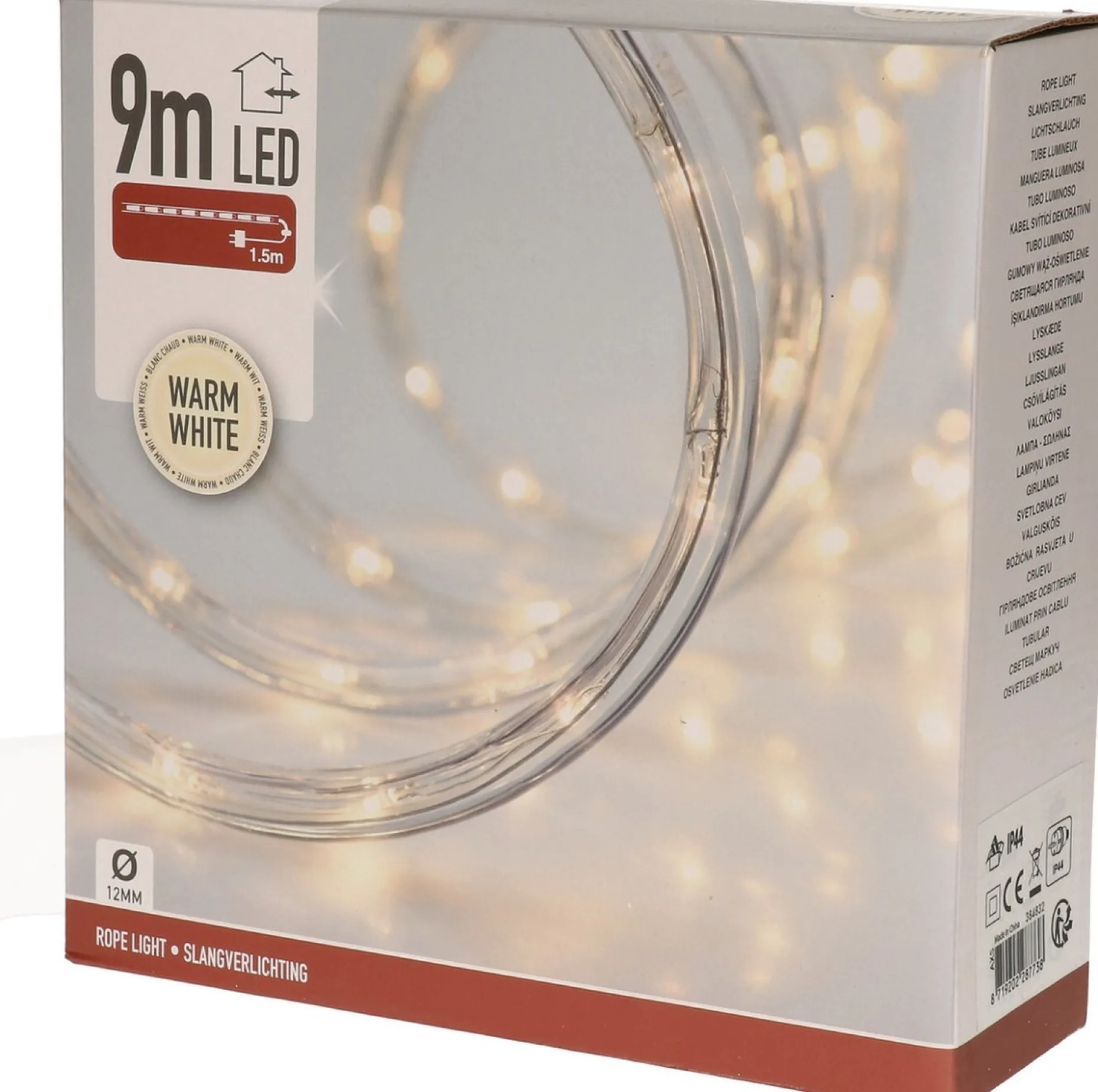 Merkloos Lichtslangen^Decorativelighting Led Lichtslang - 9 Meter - Warm Wit