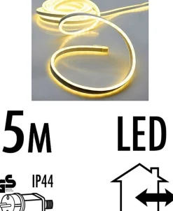 DecorativeLIghting Lichtslangen^ Lichtslang 5 Meter - 600 Smd-Led - Warm Wit