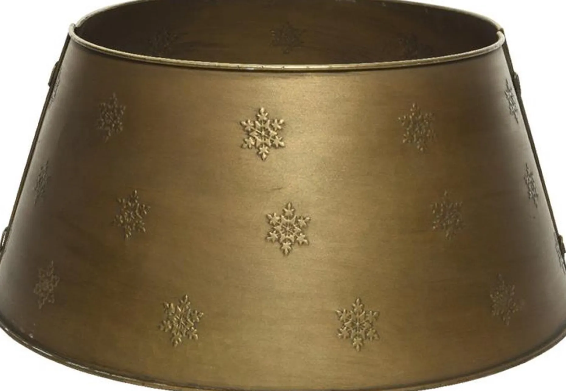 Decoris Kerstboomstandaarden^ Kerstboomring Ijzer Dia57Cm Antiek Goud/Kerstboomrok/ Sterk Materiaal/Kerstboomrok/ Kerstboomvoet