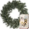 Decoris Kerstkrans - Malmo - D50 Cm - Incl. Verlichting Warm Wit New