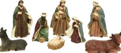 Decoris Kerststal Beelden/Kerstbeelden - 8X St -Tot 20 Cm -Polyresin Store