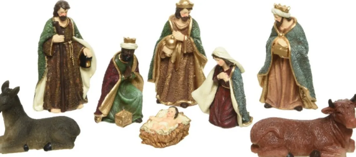 Decoris Kerststal Beelden/Kerstbeelden - 8X St -Tot 20 Cm -Polyresin Store