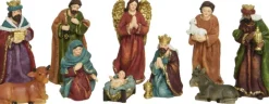 Decoris Kerststal Beelden/Kerstbeelden - 10X St -Tot 13 Cm -Polyresin Fashion