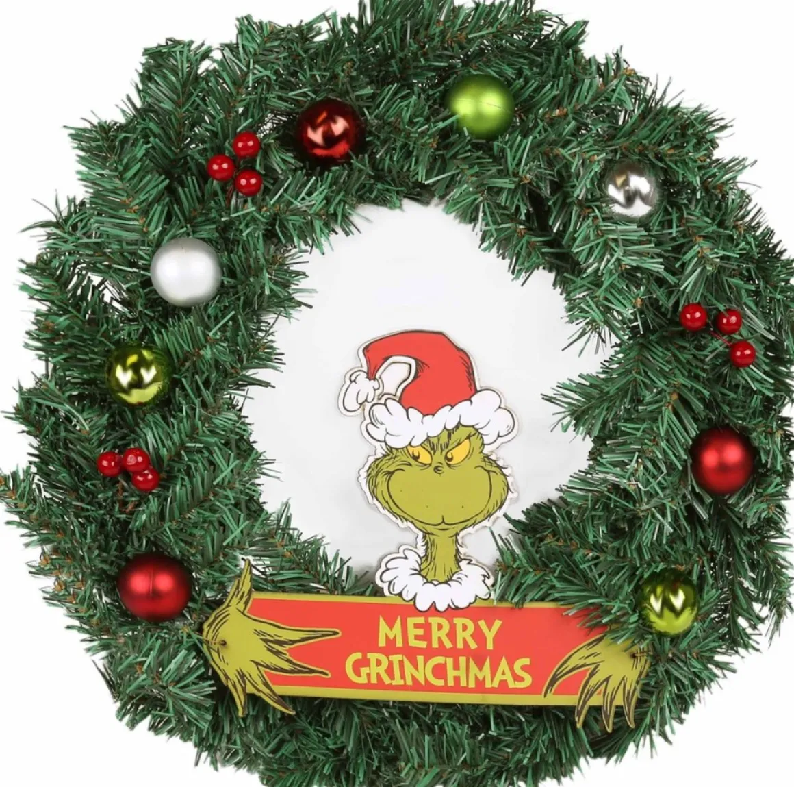 * De Grinch Kerstdeurkrans, Kerstversiering 45X45 Cm Cheap