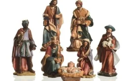 Decoris 7-Delige Kerststal Figuren Beeldjes 7 Cm - Kerstbeeldjes Flash Sale