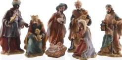 Merkloos 7-Delige Kerststal Figuren Beeldjes 9 Cm Shop
