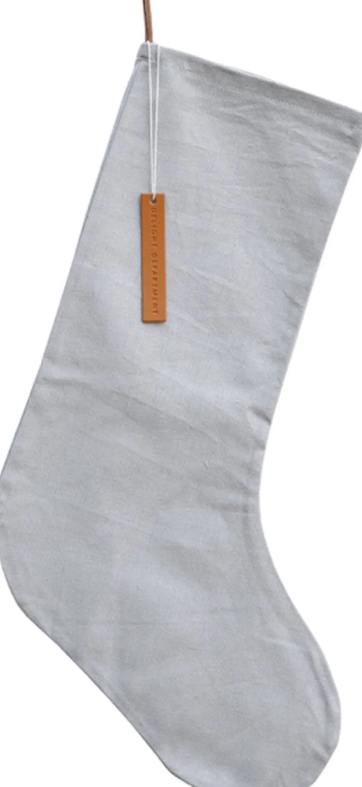 Delight Department Kerstsok Grijs - Kerstaccessoires - Katoen - 46 Centimeter X 26 Centimeter Clearance