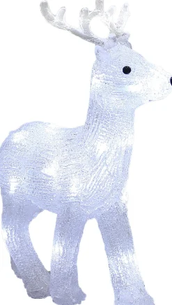 deuba Verlichte Kerstfiguren^ Led Kerstfiguur Hert - Indoor Outdoor - Wit