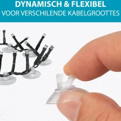 Dolami Zuignapjes - 10 Stuks - Voor Ophangen Kerstverlichting, Lichtgordijn, Sterrengordijn, Sneeuwvlokgordijn, Sfeerverlichting En Kerstversiering - Handiger Dan Zuignap Met Haak - Voor Gladde Ondergrond Cheap
