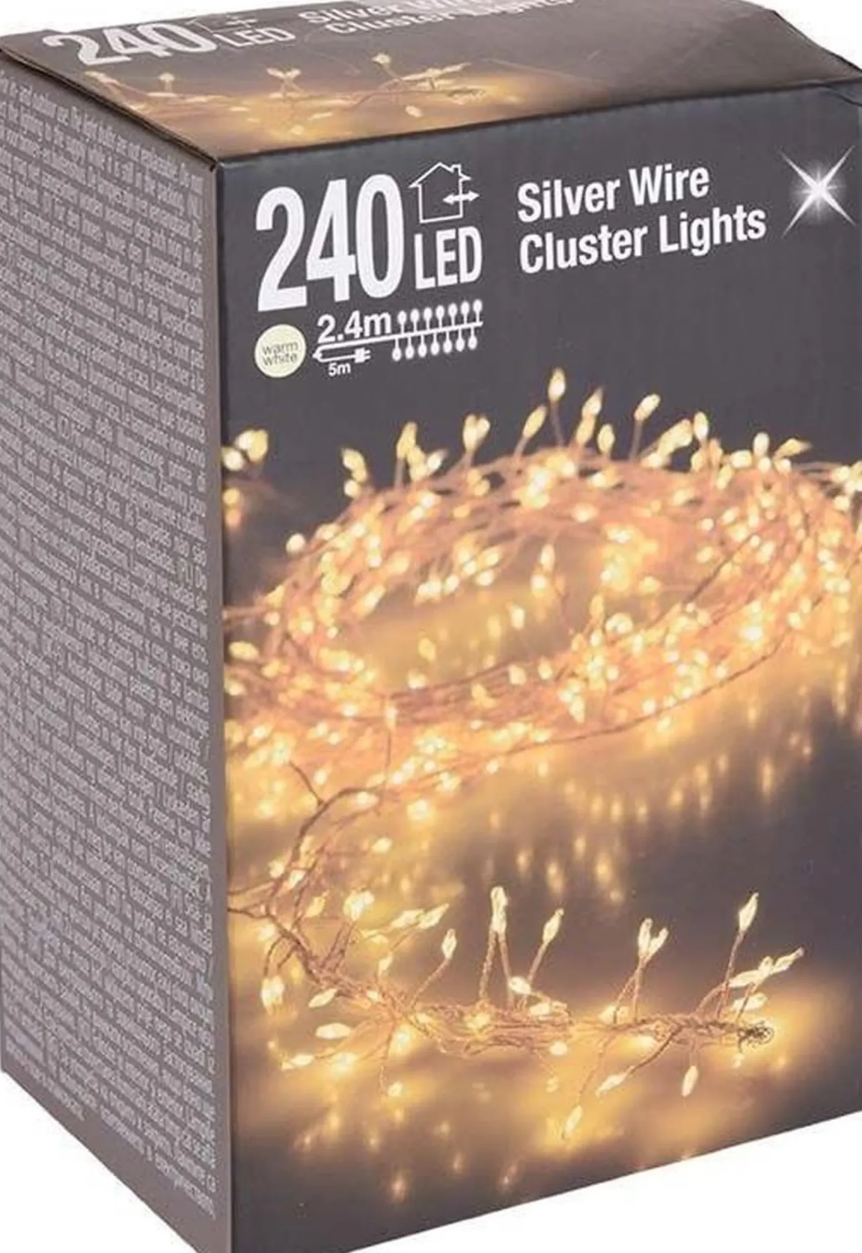 Merkloos Lichtslangen^Draad - Cluster - 240Led