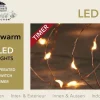 Anna's Collection Kerstlichtsnoeren^Draadverlichting Koper Met Timer 100 Klassiek Warm Witte Leds Op Batterijen - Lichtdraad Koperdraad Met 100 Leds