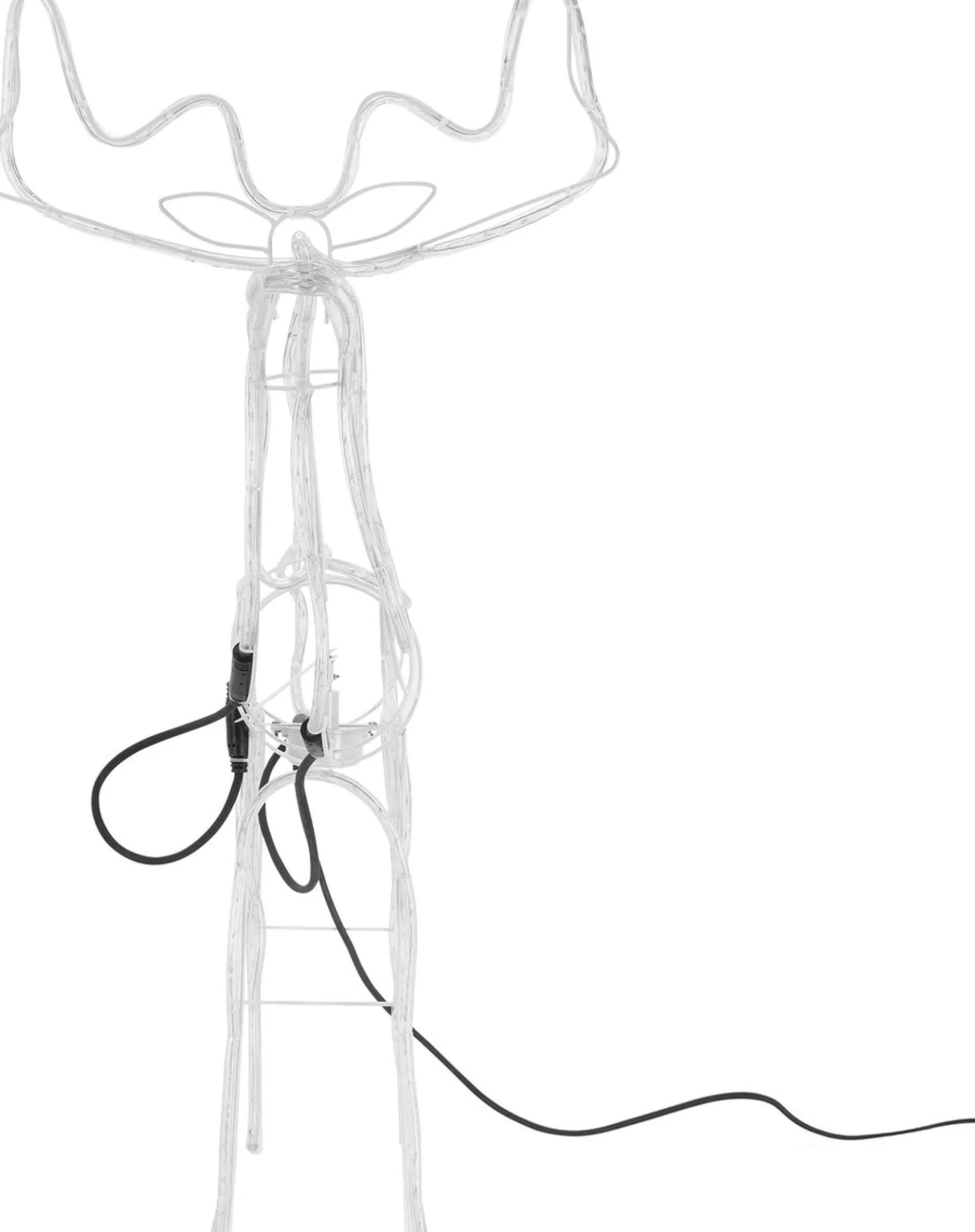 DecorativeLIghting Verlichte Kerstfiguren^3D Rendier Lichtslang Met Draaiende Kop (90Cmx86Cm)Decorative Lighting