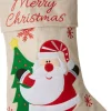 Tectake Dressforfun - Sint-Niklaaslaarzen In Jutelook Met Kerstmanmotief - Verkleedkleding Kostuum Halloween Verkleden Feestkleding Carnavalskleding Carnaval Feestkledij Partykleding - 303316 Cheap