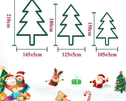 Zilverspar Kunstkerstbomen^Edelspar Kunstkerstboom Met Sneeuw En Warmwitte Verlichting 210Cm - Kerstboom Met Witte Sneeuw En Led Lampjes - Kunstboom - Brandwerend - Kunstboom - Kerstversiering - Kerstboomverlichting - Kerstboomstandaard - Kerstboom Met Led