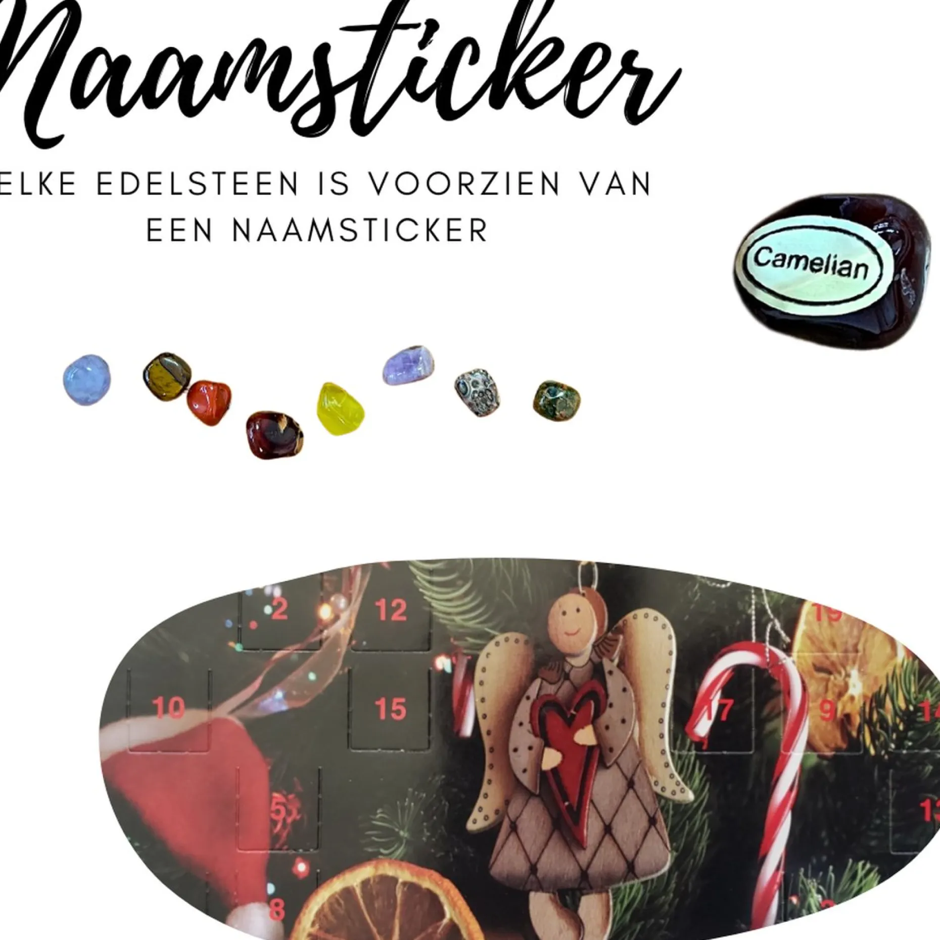 Fop en Bij Adventskalenders^Edelstenen Adventskalender 2023 - A5 Formaat 4 - Kerstmis Cadeautje Kinderen En Volwassenen - Vrouw En Vriendin Adventskalender A5 Variant 4
