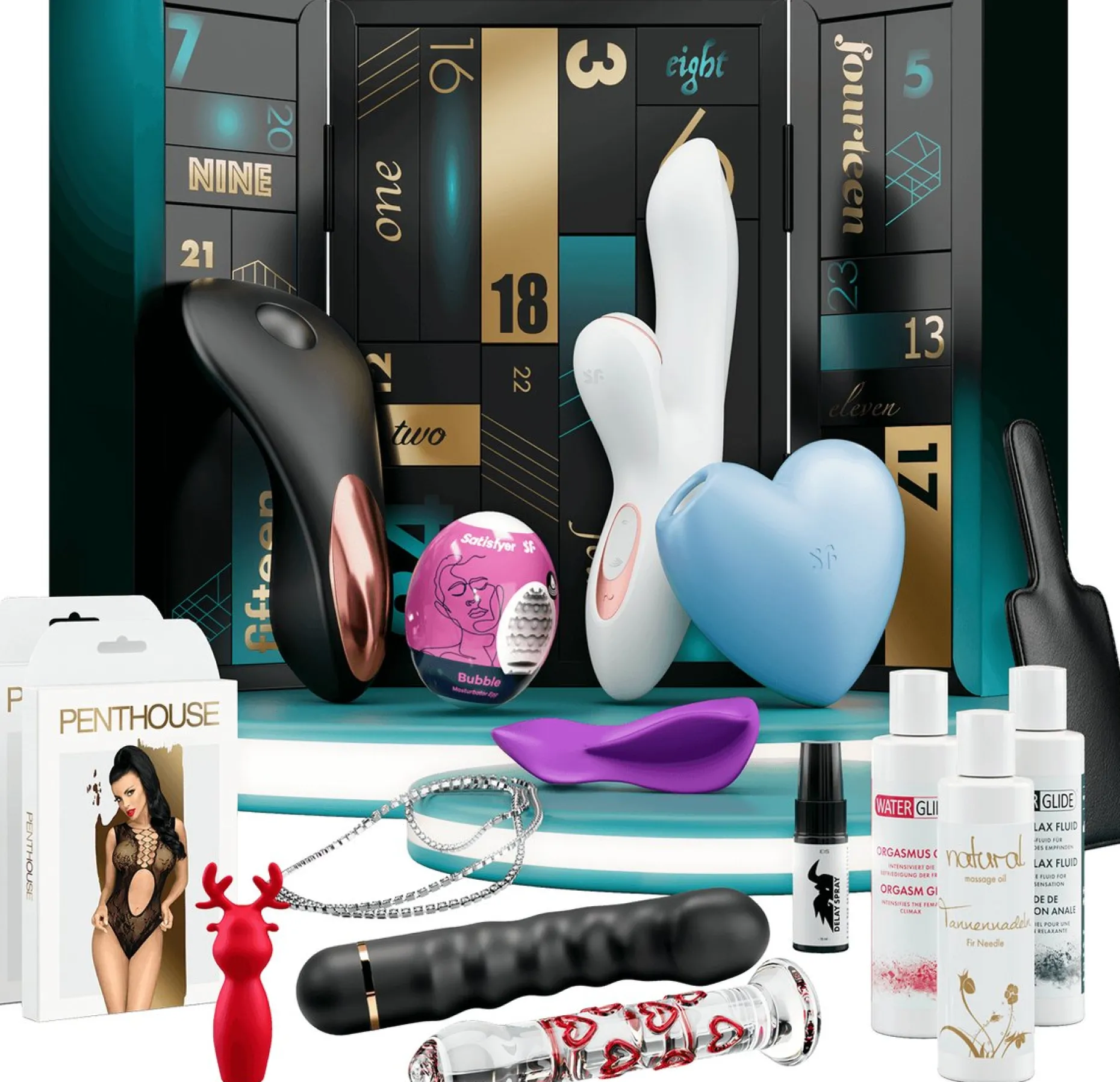 EIS Adventskalenders^ Premium Erotische Adventskalender 2023 Voor Singles En Koppels, 24 Sensuele Luxe Sekscadeaus Incl. Satisfyer App Toy En Andere Satisfyer Toys, Erotische Verrassingen, Goederenwaarde 1000€