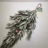 Everlands Dennentak Met Dennenappel Besneeuwd 20X40Cm Om Op Te Hangen Met Lus Hot