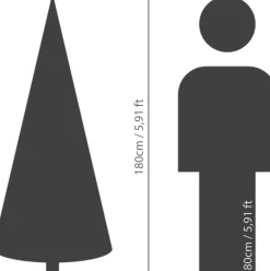 Everlands Kunstkerstbomen^ Grandis Fir Kunstkerstboom 180 Cm - Zonder Verlichting