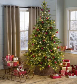 Everlands Kunstkerstbomen^ Grandis Fir Kunstkerstboom | 210 Cm | 550 Led | 2326 Takken