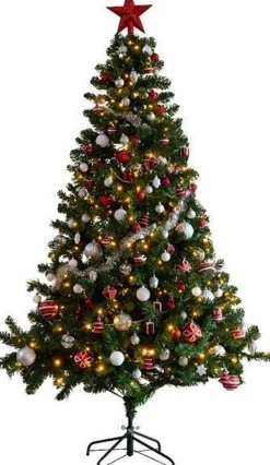 Everlands Kunstkerstbomen^ Imperial Pine Kerstboom 210Cm Deco+ Led
