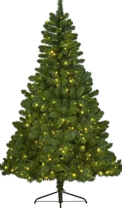 Everlands Kunstkerstbomen^ Imperial Pine Kunstkerstboom Hoog - Met Verlichting Met Twinkel Functie 150 Cm