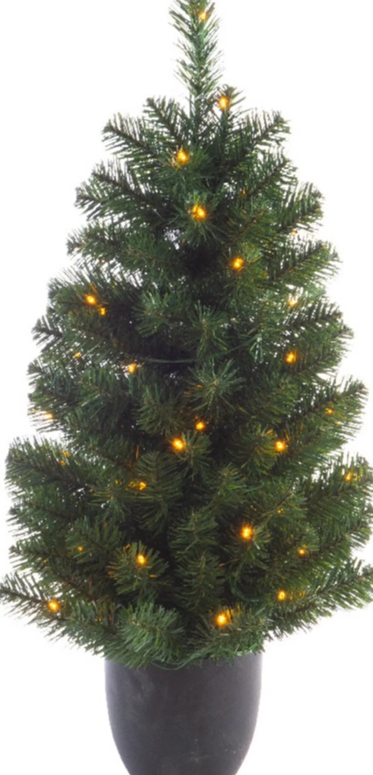 Everlands Kunstkerstbomen^ Kerstboom-Kerstkrans-Dennenslinger Set - Met Licht